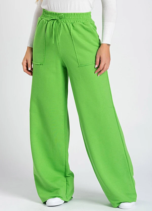 Meu Jeans - Calça Moletom Wide Leg Val Verde Optimus