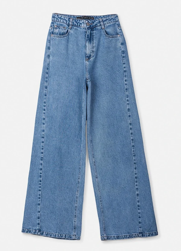 Authoria - Calça Over Jeans Azul Azul 5