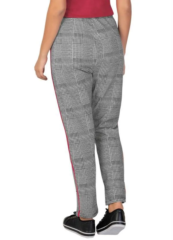 Moda Pop - Calça Pied Poule com Listra na Lateral 7