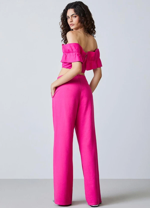 Authoria - Calça Pink com Pingente de Metal Rosa 4