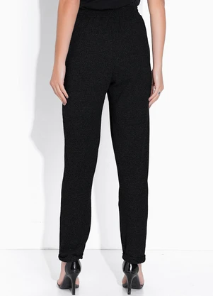 bonprix - Calça Preta em Malha Tricô - BONPRIX