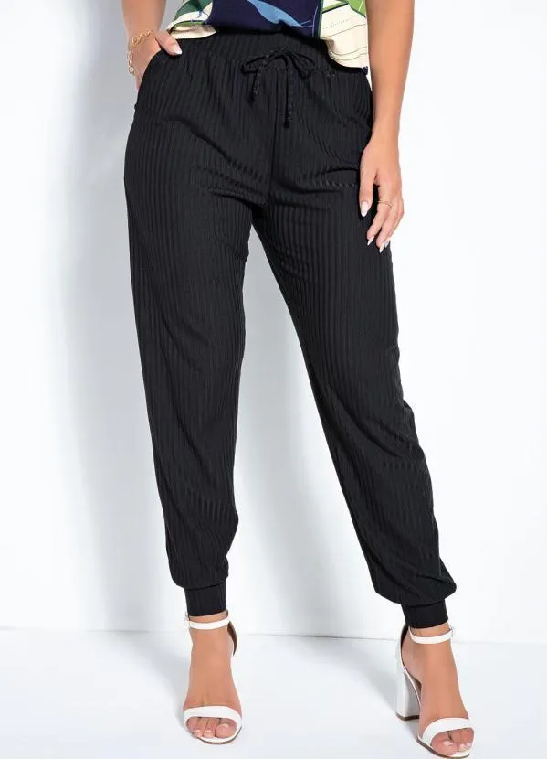 Rovitex - Calça Preta Jogger Rovitex