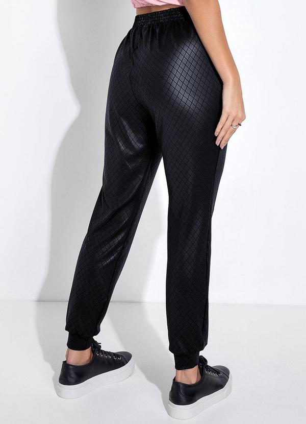 Jancris - Calça Preto em Cirrê com Matelassê 2