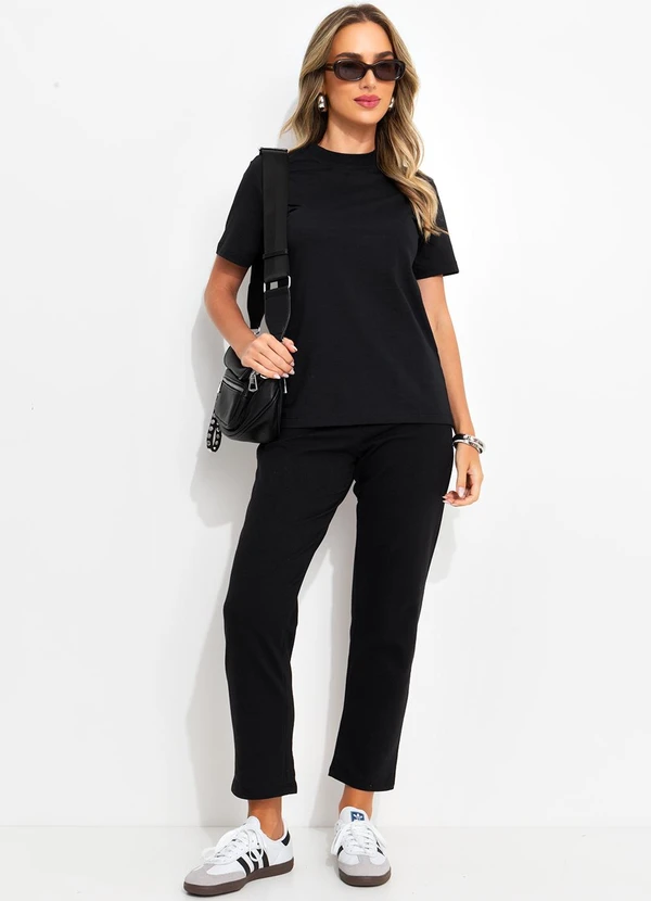 Bimini - Calça Preto em Moletinho 8