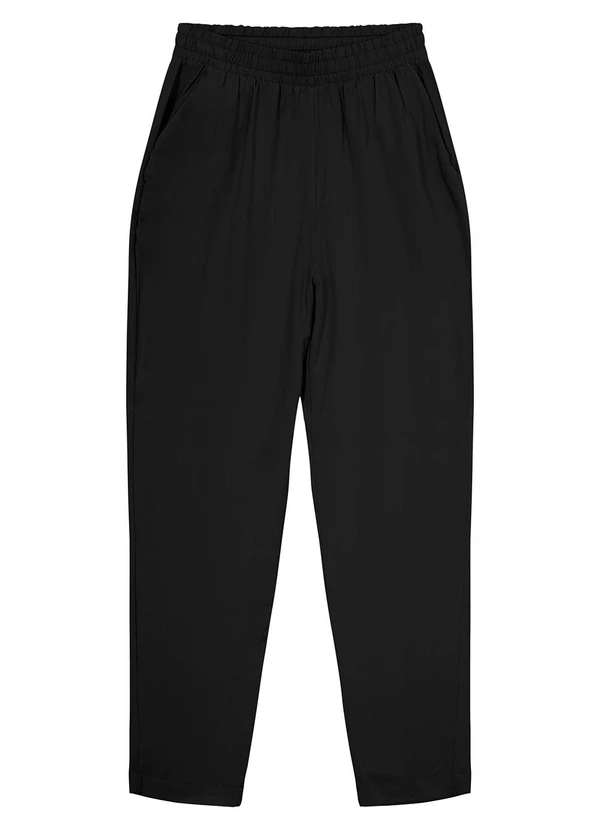 Malwee - Calça Preto Jogger Feminina em Viscose