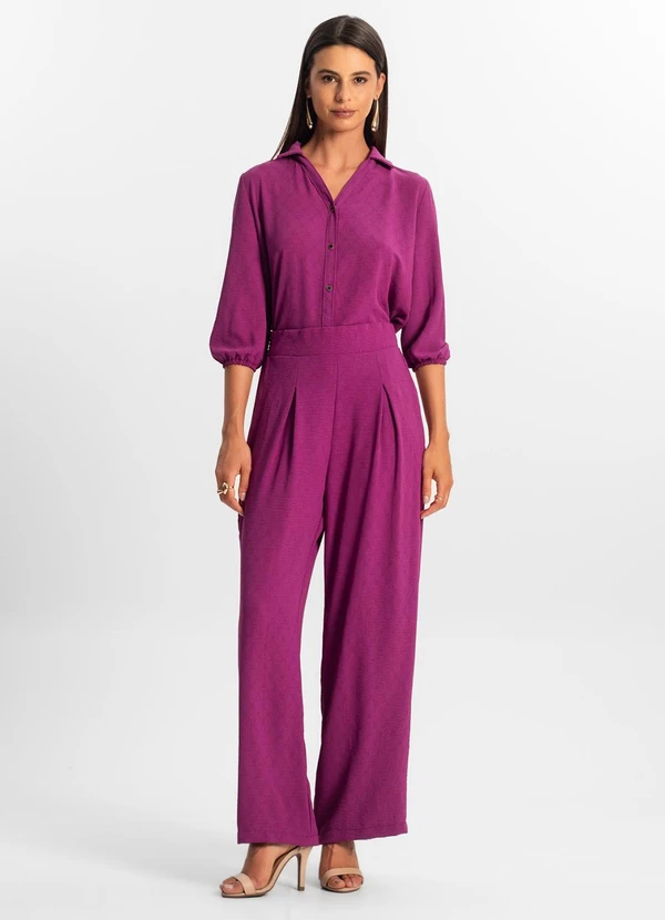 Rovitex - Calça Reta Feminina Roxo 3