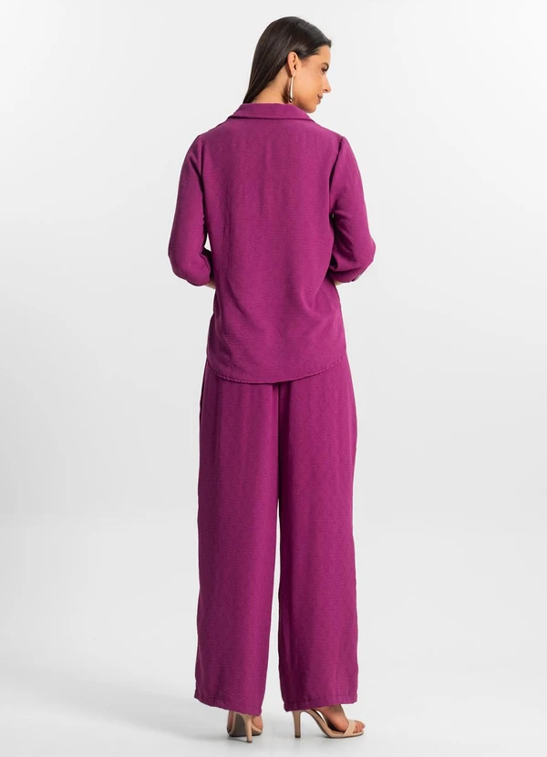 Rovitex - Calça Reta Feminina Roxo 4