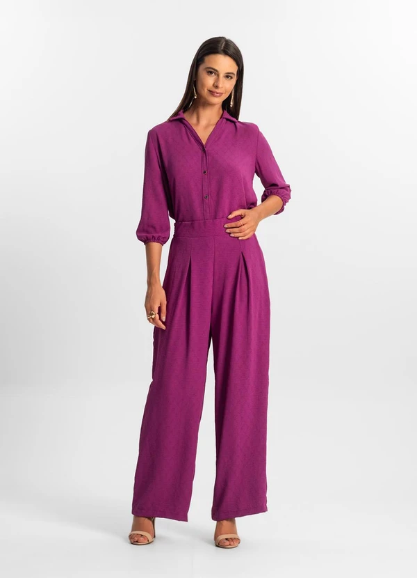 Rovitex - Calça Reta Feminina Roxo 5