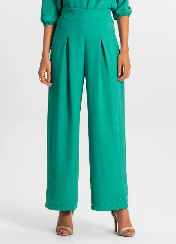 Rovitex - Calça Reta Feminina Verde