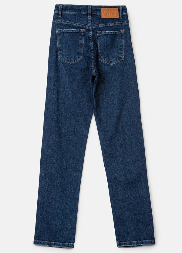 Authoria - Calça Reta Jeans Azul Azul 3