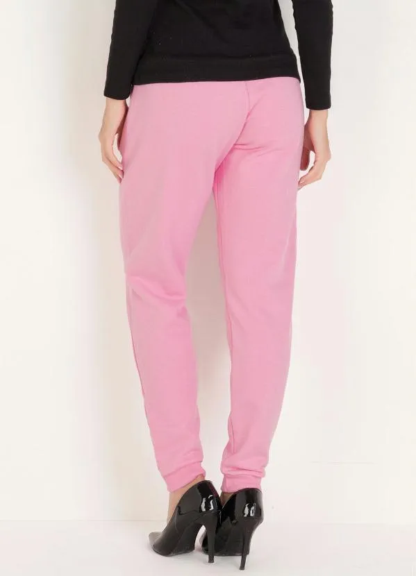 Moda Pop - Calça Rosa Claro com Amarração no Cós 2
