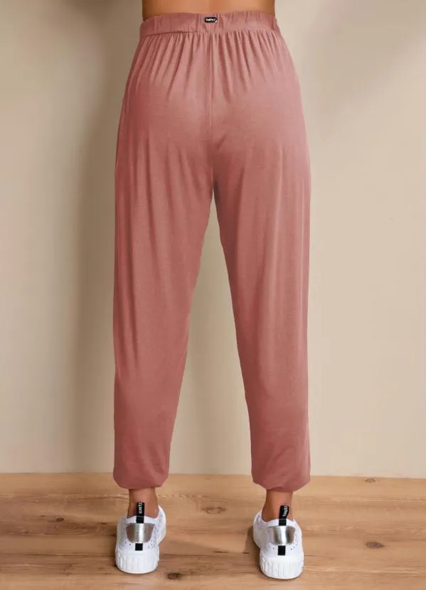 Quintess - Calça Rosê Soltinha com Pregas 4