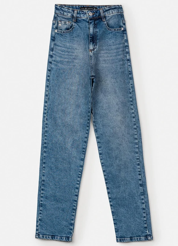 Authoria - Calça Straight Jeans Azul