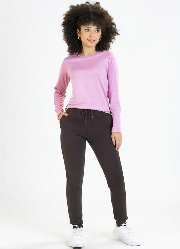 Soft Bonni - Calça Teen em Moletom Marrom 2