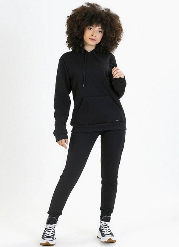 Soft Bonni - Calça Teen em Moletom Preto 2