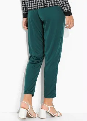 Moda Pop - Calça Verde com Botões Decorativos - MODA POP