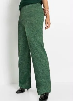 bonprix - Calça Verde em Malha de Lanzinha - BONPRIX