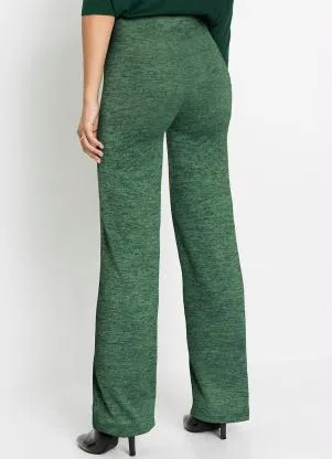 bonprix - Calça Verde em Malha de Lanzinha - BONPRIX
