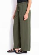 Cal�a (verde militar) em malha crepe