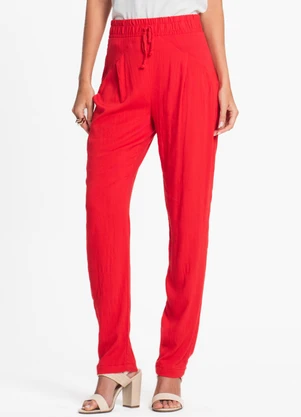Endless - Calça Viscose Feminina Vermelho - ENDLESS