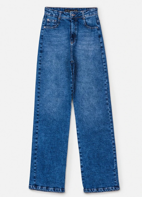 Authoria - Calça Wide Jeans Azul Azul 5