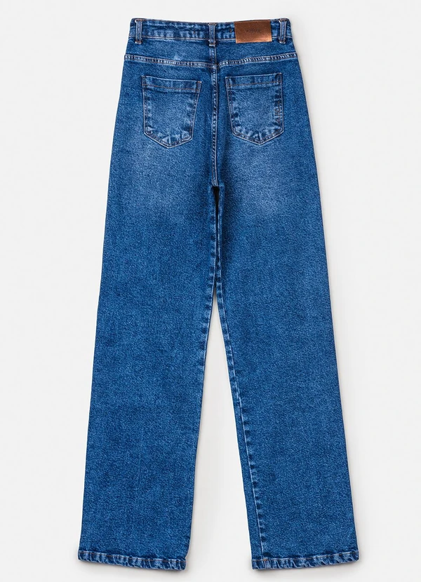 Authoria - Calça Wide Jeans Azul Azul 6