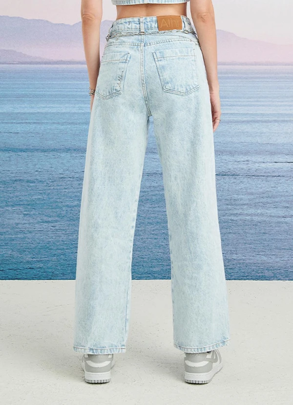 Authoria - Calça Wide Leg Clara Azul 2