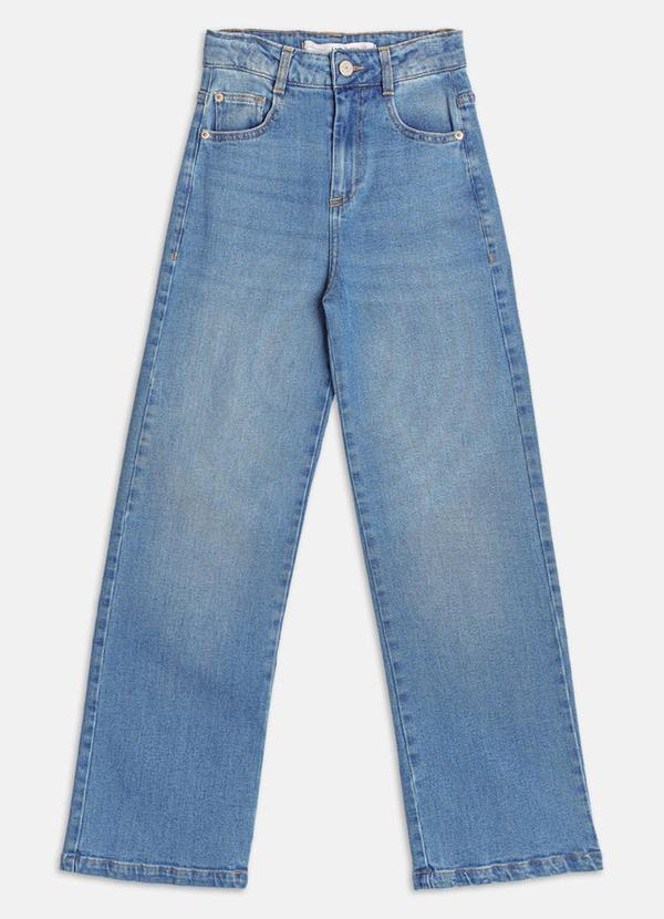 Authoria - Calça Wide Leg Denim Azul
