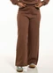 Cobertura - Calça Wide Leg Feminina Marrom - variação: Marrom