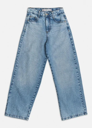 Authoria - Calça Wide Leg Jeans Azul Azul - AUTHORIA