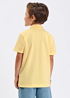 Trick Nick - Polo Verão Menino Piquet Amarelo - TRICK NICK