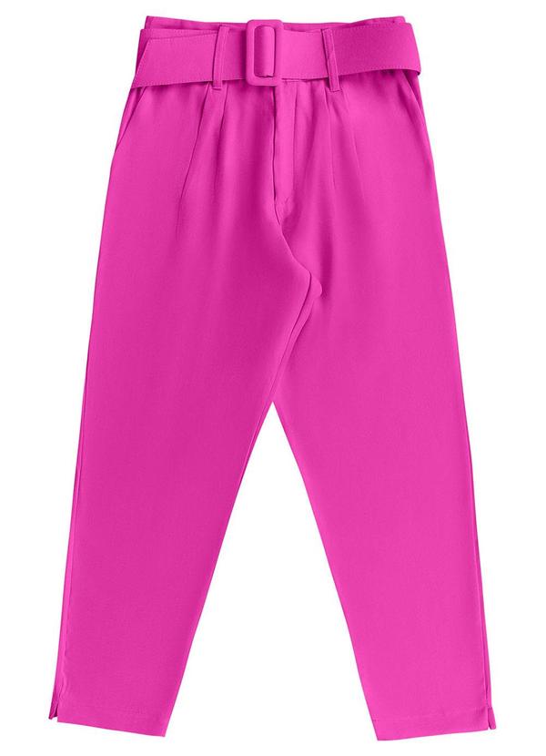 Angel - Calca Alfaiataria com Cinto Rosa