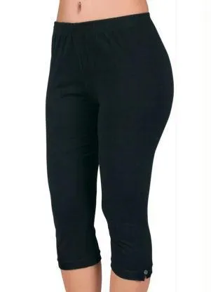 Moda Pop - Calça Corsário em Cotton Preta - MODA POP