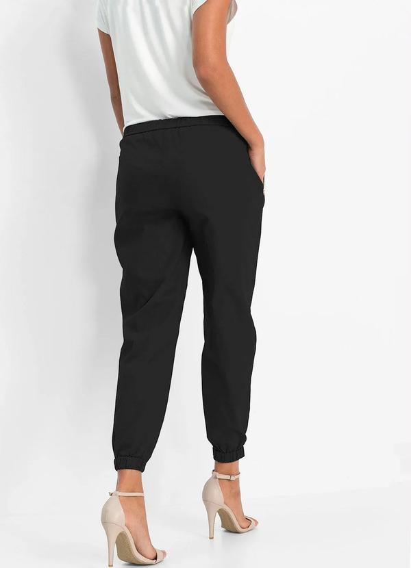 bonprix - Calça Jogger com Elástico Cintura Preta 2
