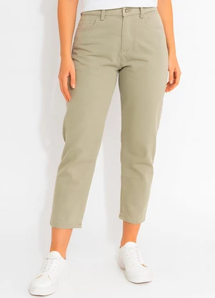 Quintess - Calça Verde Claro em Jeans - QUINTESS