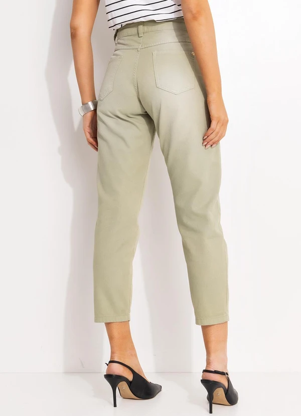 Quintess - Calça Verde Claro em Jeans 5