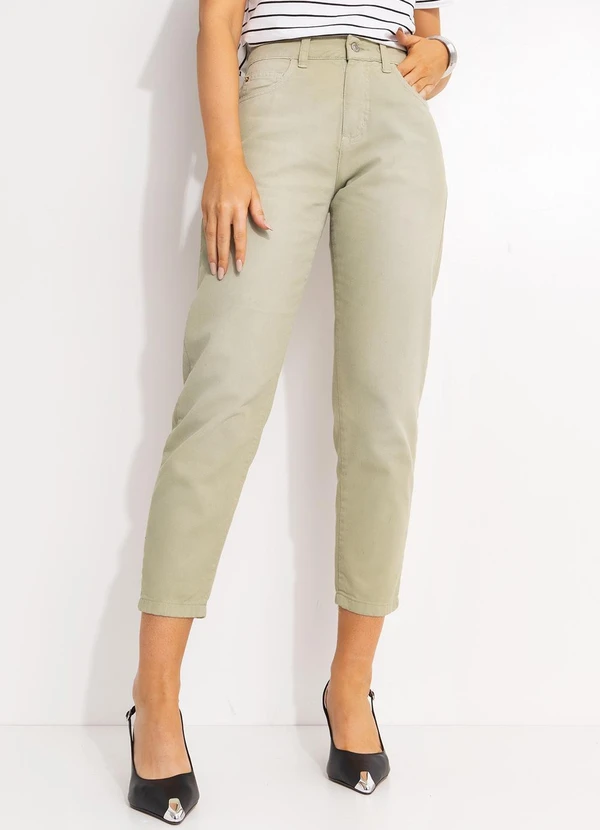 Quintess - Calça Verde Claro em Jeans 6