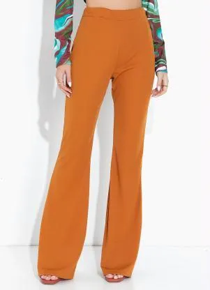 Moda Pop - Calça Caramelo com Cintura Alta - MODA POP