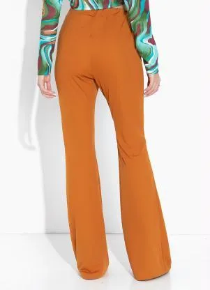 Moda Pop - Calça Caramelo com Cintura Alta - MODA POP