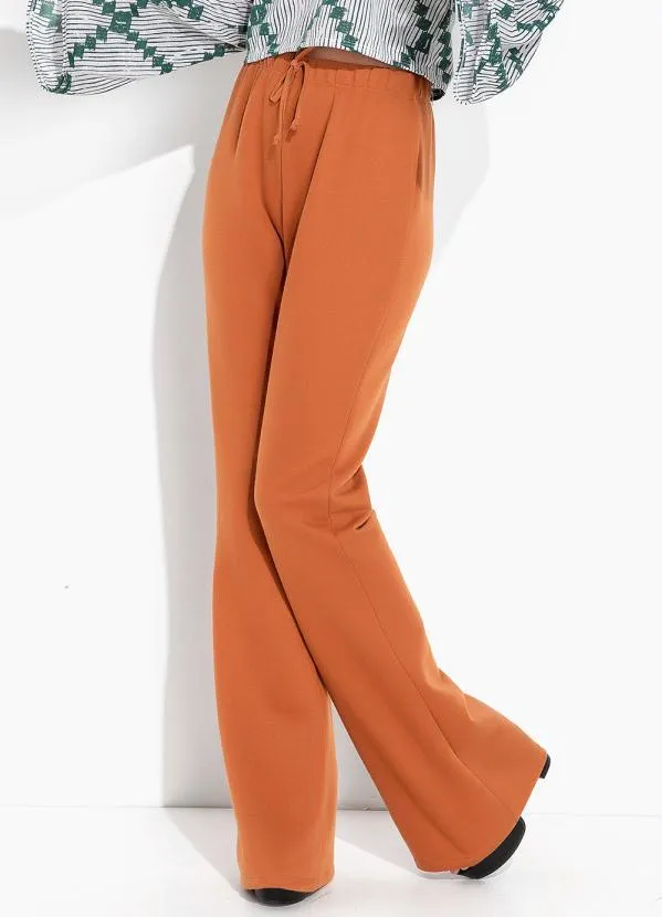 Moda Pop - Calça Caramelo com Elástido na Cintura 3