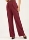 Cativa - Calça em Viscose Azul Escuro - variação: Vermelho Escuro