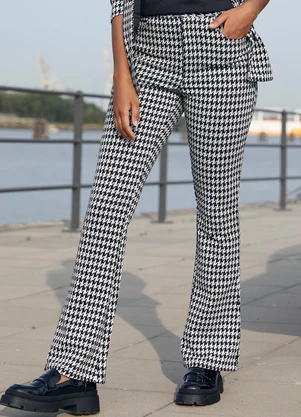 bonprix - Calça Estampado em Malha Jacquard - BONPRIX