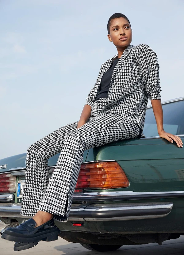 bonprix - Calça Estampado em Malha Jacquard 5