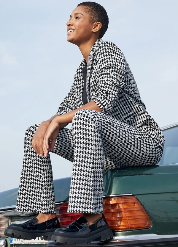 bonprix - Calça Estampado em Malha Jacquard 6