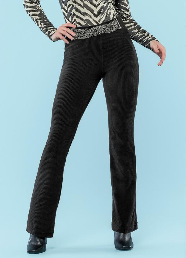 Marialícia - Calça Feminina Adulto Preto