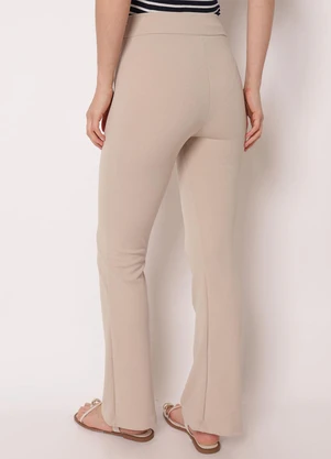 Torra - Calça Feminina Flare Crepe Bege - TORRA