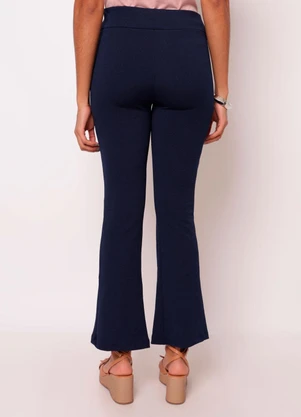 Torra - Calça Feminina Flare Textura Marinho - TORRA