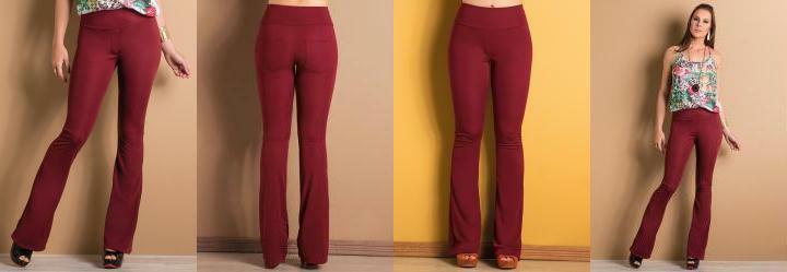 Cala Flare com Bolsos Costas Bord