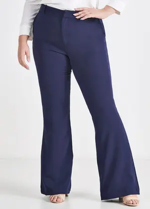 Principessa - Calça Flare de Alfaiataria Marinho Vaniria - PRINCIPESSA