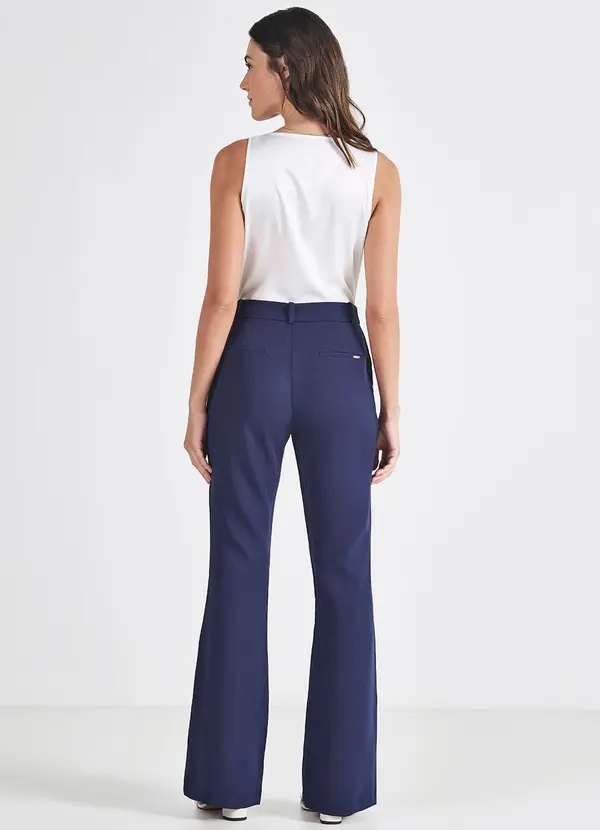 Principessa - Calça Flare de Alfaiataria Marinho Vaniria 4